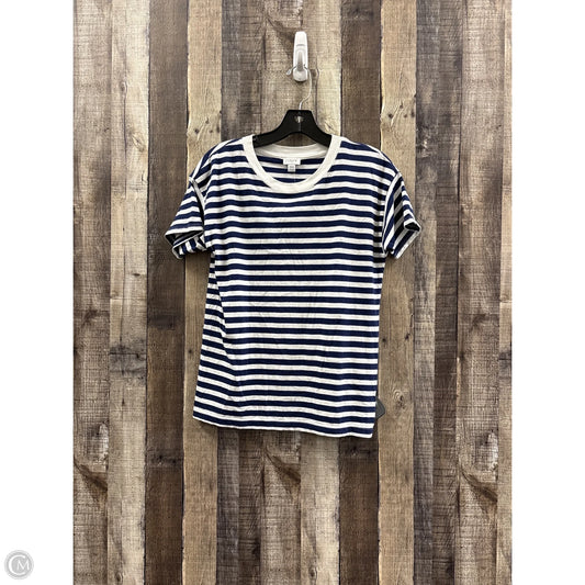 Top Short Sleeve By J. Crew In Striped Pattern, Size: Xxs