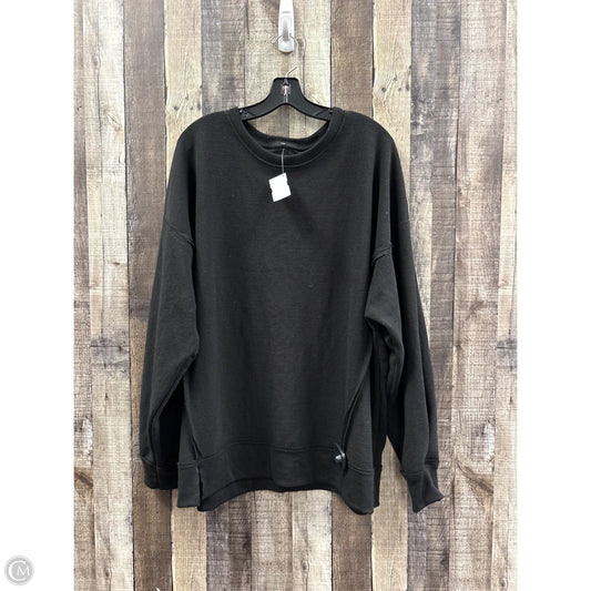 Top Long Sleeve By Cmf In Black, Size: 2x