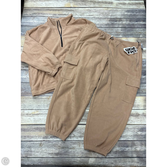Athletic Pants 2pc By Love & Sports In Beige, Size: 3x