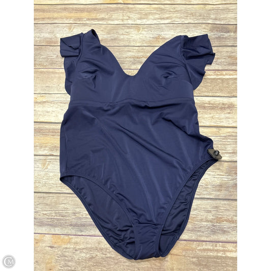 Swimsuit By Lane Bryant In Navy, Size: 1x