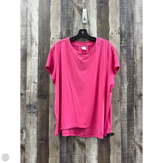 Athletic Top Short Sleeve By Athleta In Pink, Size: M