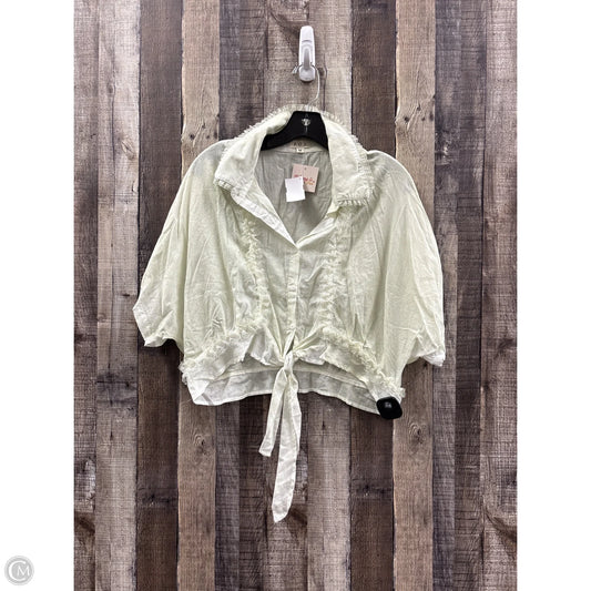 Top Short Sleeve By Pol In Green, Size: M