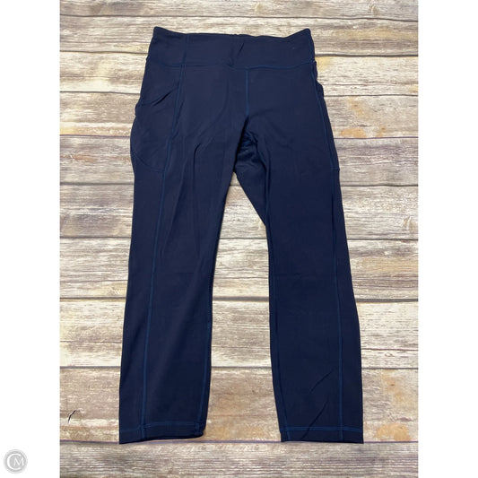 Athletic Leggings By Lululemon In Navy, Size: 10