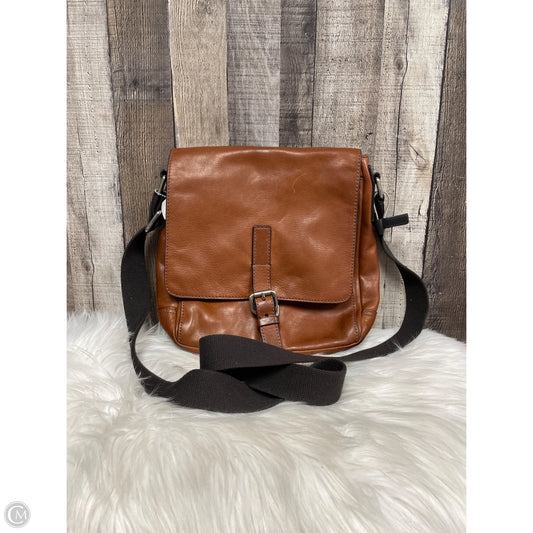 Crossbody Leather By Fossil, Size: Large