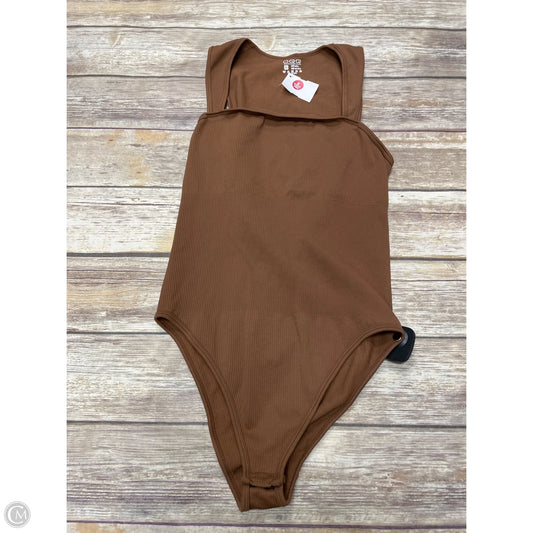 Bodysuit By Oqq In Tan, Size: Xl