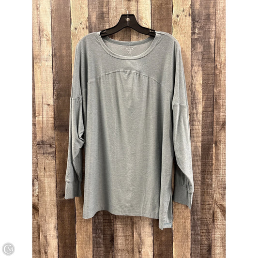 Athletic Top Long Sleeve Crewneck By Old Navy In Green, Size: Xl