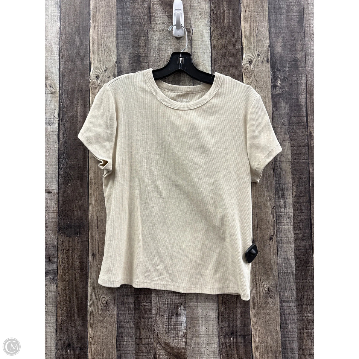 Top Short Sleeve Basic By Old Navy In Beige, Size: Xl