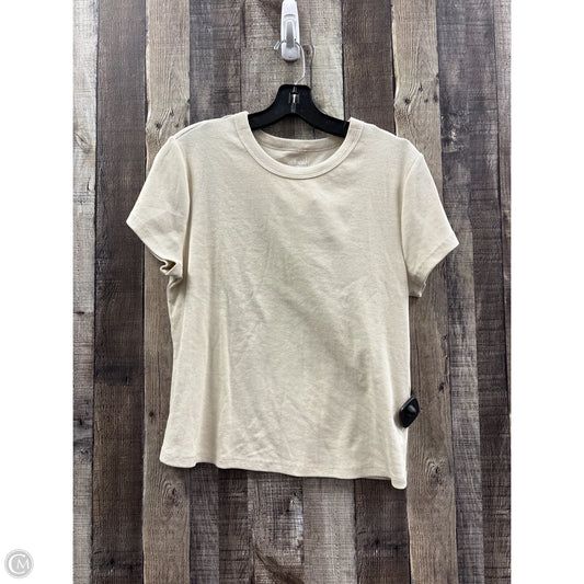Top Short Sleeve Basic By Old Navy In Beige, Size: Xl