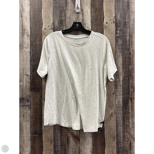 Top Short Sleeve By Terra & Sky In Grey, Size: L