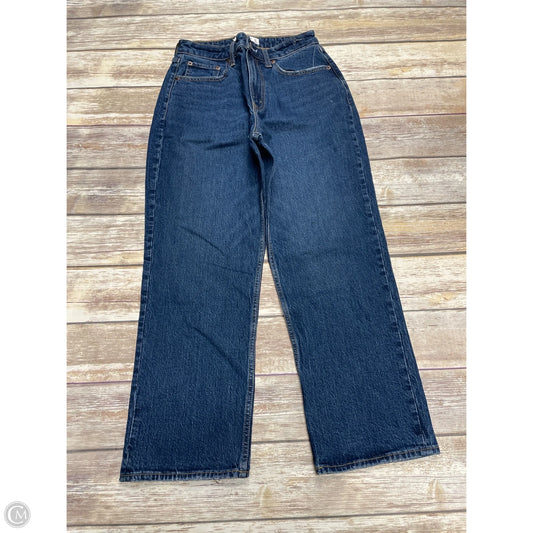 Jeans Straight By Abercrombie And Fitch In Blue Denim, Size: 4