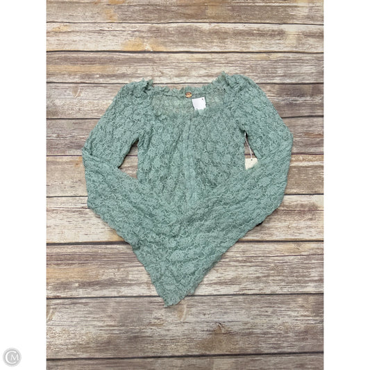 Top Long Sleeve By Free People In Green, Size: M