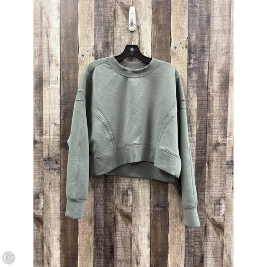 Athletic Sweatshirt Crewneck By Ypb In Green, Size: M