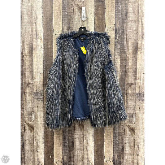 Vest Faux Fur & Sherpa By Mossimo In Blue, Size: Xl