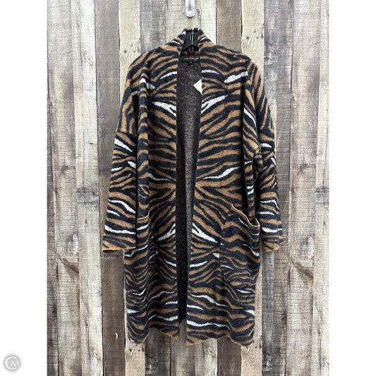 Sweater Cardigan By Cme In Zebra Print, Size: L