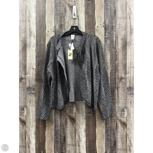 Cardigan By Max Studio In Black & White, Size: L
