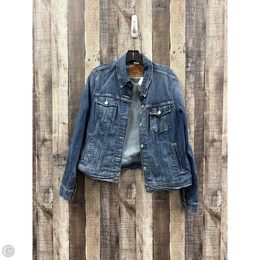 Jacket Denim By Levis In Blue Denim, Size: Xl