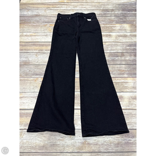 Jeans Flared By J. Crew In Black Denim, Size: 2