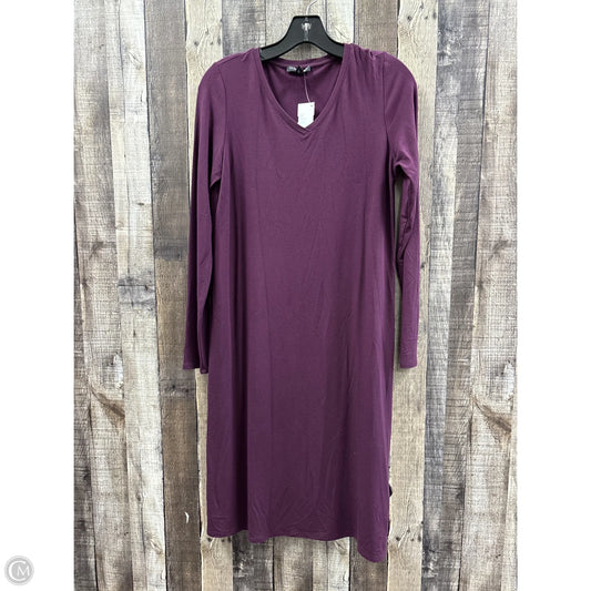 Dress Casual Midi By Eileen Fisher In Maroon, Size: Sp