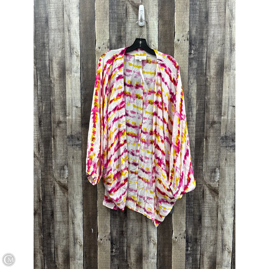 Cardigan By Anthropologie In Tie Dye Print, Size: Osfm