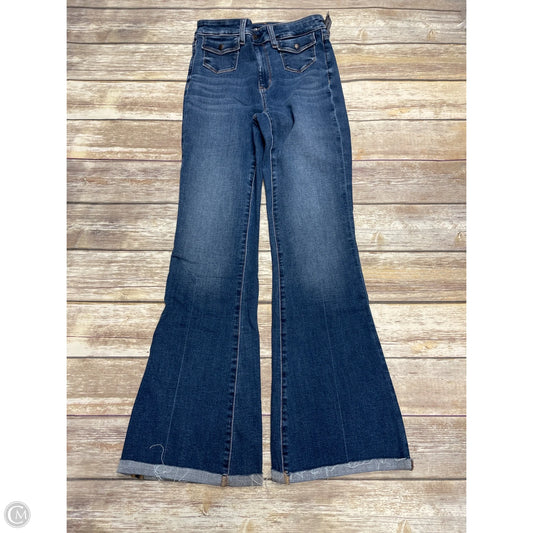 Jeans Flared By American Eagle In Blue Denim, Size: 4