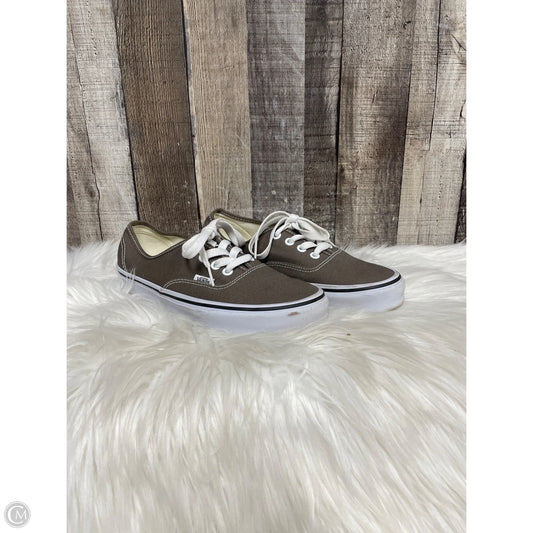 Shoes Sneakers By Vans In Taupe, Size: 7.5