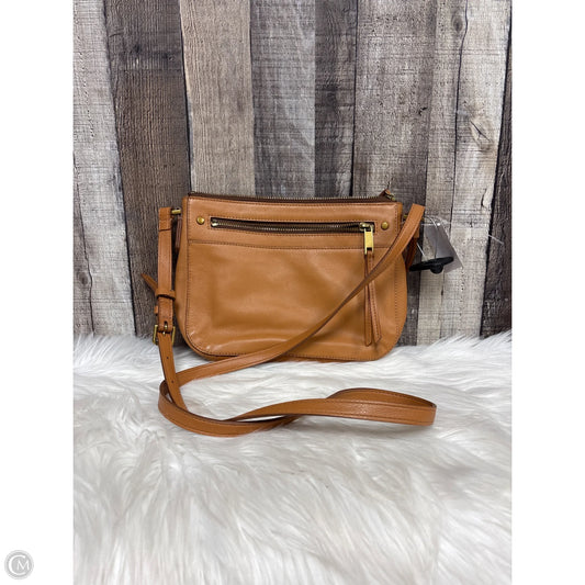 Crossbody Leather By Fossil, Size: Medium