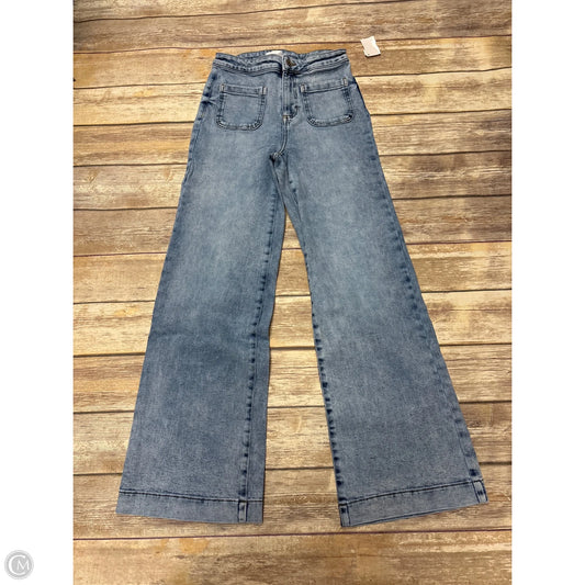 Jeans Wide Leg By Lc Lauren Conrad In Blue Denim, Size: 4