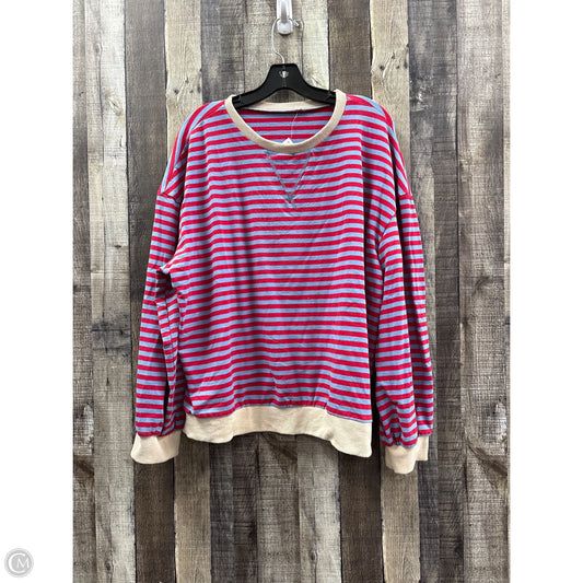 Sweatshirt Crewneck By Cmf In Striped Pattern, Size: Xl