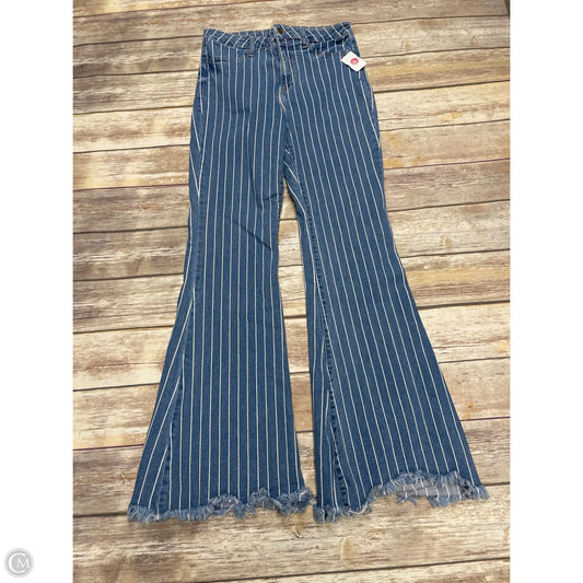 Jeans Flared By Cello In Blue Denim, Size: 12