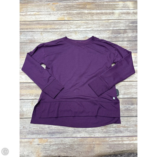 Athletic Top Long Sleeve Crewneck By Apana In Purple, Size: M