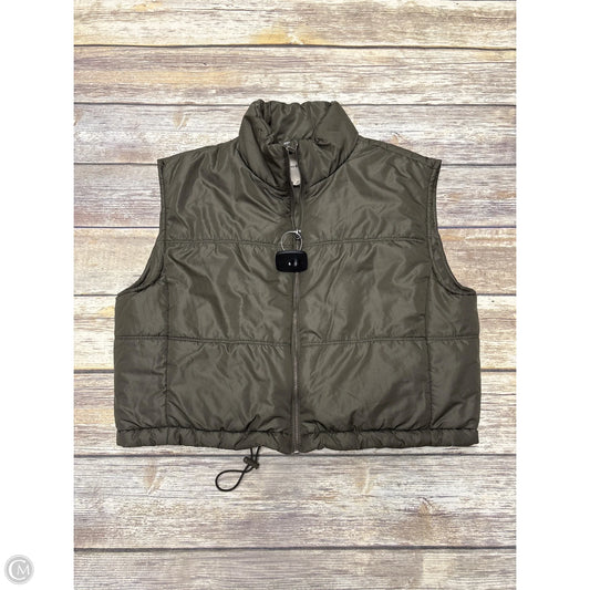 Vest Puffer & Quilted By Thread And Supply In Green, Size: M