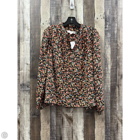 Top Long Sleeve By Loft In Multi-colored, Size: Xs