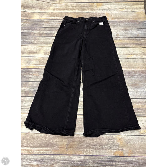 Jeans Wide Leg By Old Navy In Black Denim, Size: 10