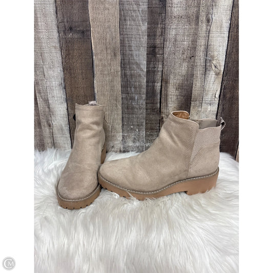 Boots Ankle Heels By Universal Thread In Taupe, Size: 9