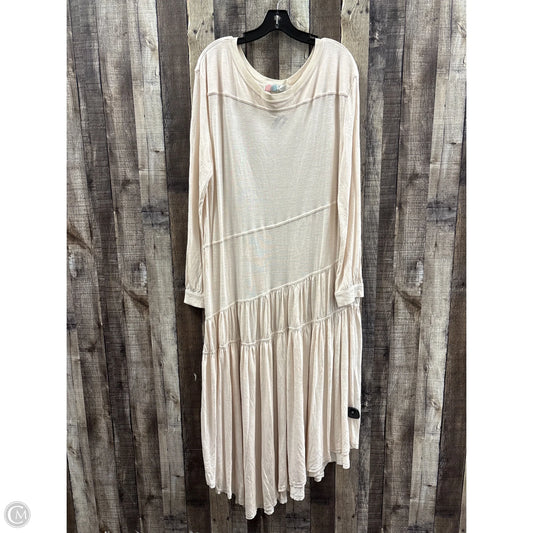 Dress Casual Maxi By Free People In Cream, Size: M