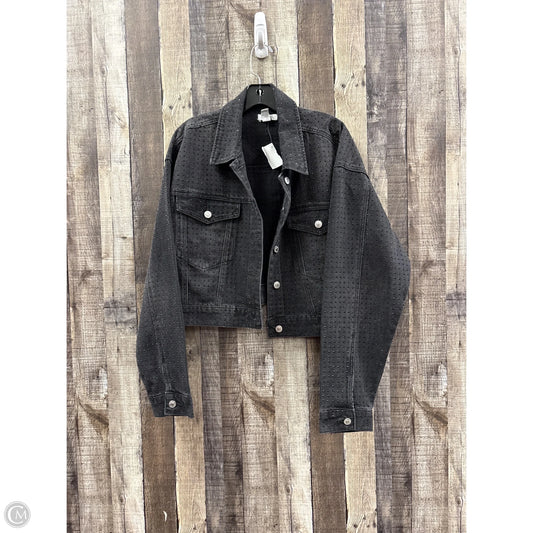 Jacket Denim By Forever 21 In Black Denim, Size: Xl