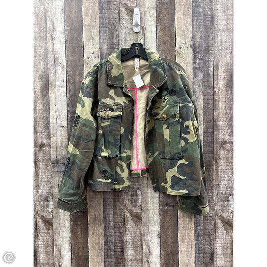 Jacket Denim By Dolan Left Coast In Camouflage Print, Size: Xl