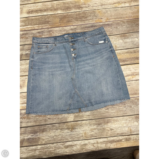 Skirt Mini & Short By Old Navy In Blue Denim, Size: 20