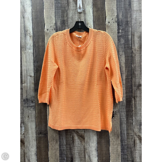 Sweater By Talbots In Orange, Size: M