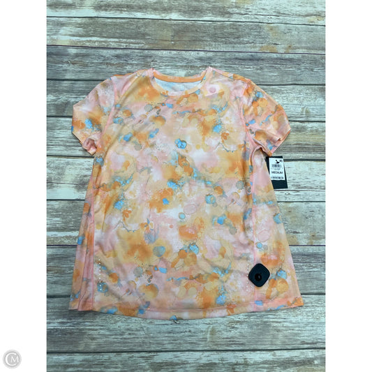 Athletic Top Short Sleeve By Ideology In Tie Dye Print, Size: M