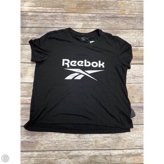Athletic Top Short Sleeve By Reebok In Black