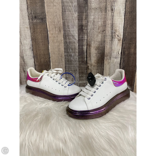 Shoes Luxury Designer By Alexander Mcqueen In White, Size: 10