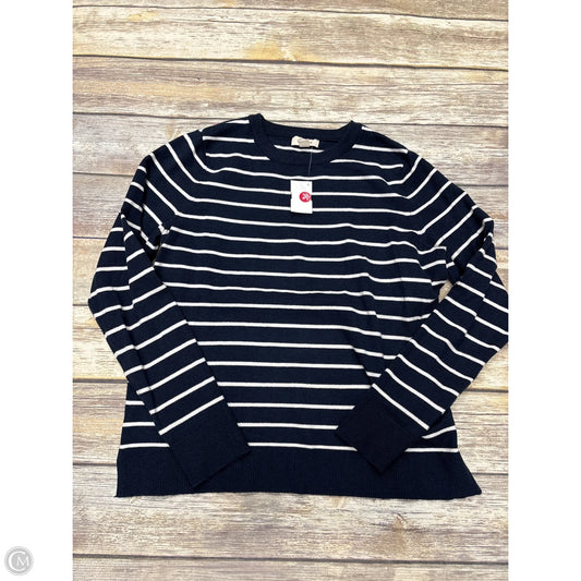 Sweater By Style And Company In Blue & White, Size: M