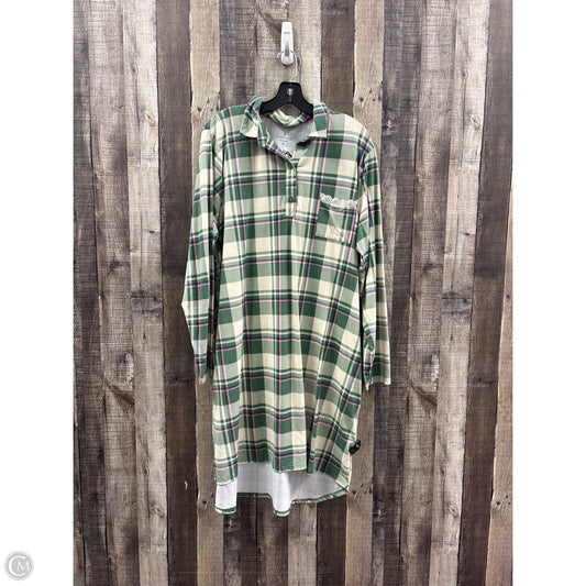 Dress Casual Midi By Cuddl Duds In Plaid Pattern, Size: 1x