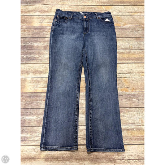 Jeans Boot Cut By Maurices In Blue Denim, Size: 16