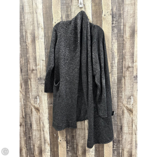 Sweater Cardigan By Cato In Black, Size: 1x
