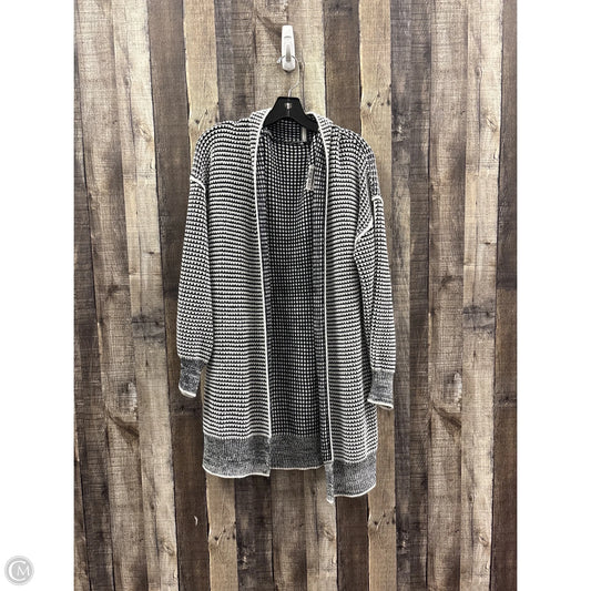 Sweater Cardigan By Cmf In Black & White, Size: M