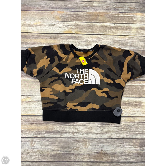 Athletic Sweatshirt Crewneck By The North Face In Camouflage Print, Size: S