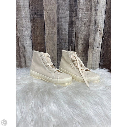 Boots Ankle Heels By Superga In Beige, Size: 6.5