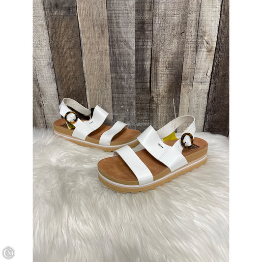 Sandals Heels Platform By Reef In White, Size: 9